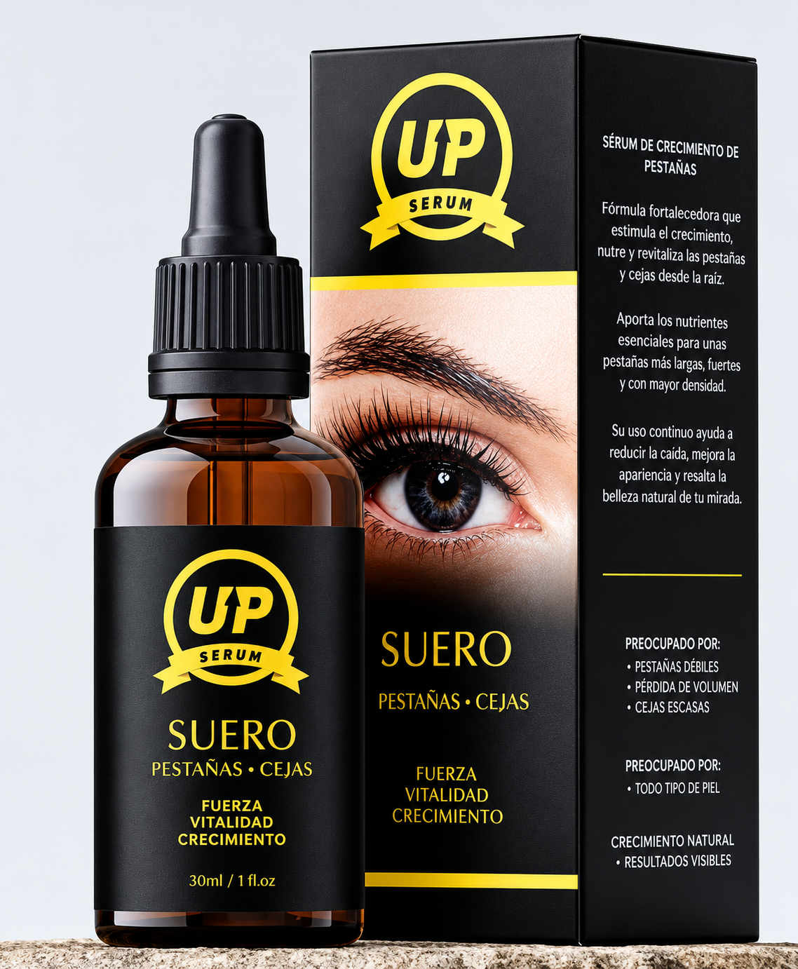 UP Serum 30 ml – Pestañas Más Fuertes, Voluminosas y Radiantes