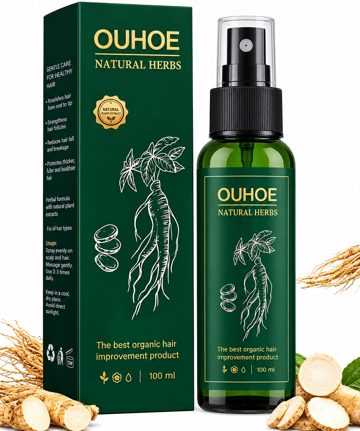Ginseng Vital Hair – Sérum Capilar OUHOE de 100 ml